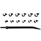 Milton ShockIt Line Wrench Set, 12-Piece Metric - Automotive/Hydraulic Line Fittings LT1930 - alternate 1